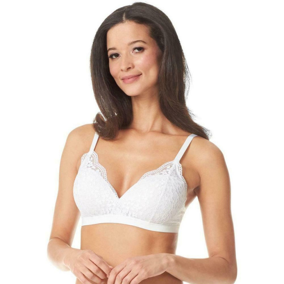 Slip Hipster Warner's Donna – Bianco Taglia L, Vita Media In Morbido Cotone Elasticizzato Con Pizzo - 2